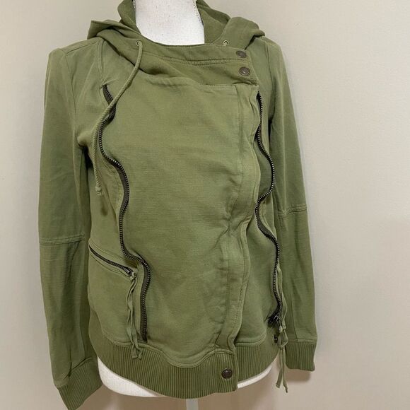 NEW! Free People Carmen Moto Cotton Jacket, size M New with Out tag - Picture 5 of 9